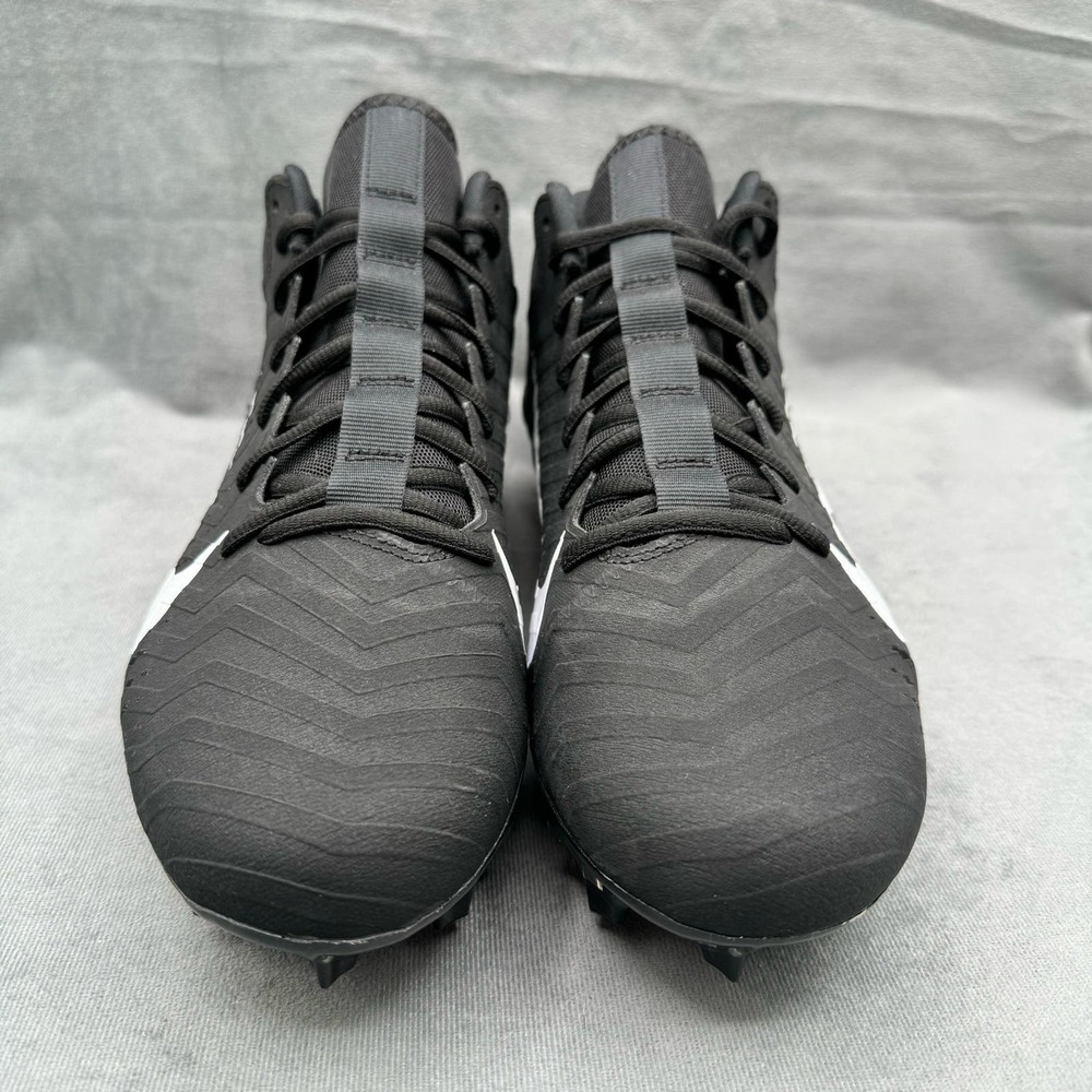 Nike Alpha Menace Pro 2 Shoes Low Football Cleats Men’s 12 Black White - Picture 5 of 11
